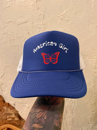 American girl Trucker Hat-blue