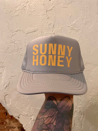 Sunny honey Trucker Hat- grey