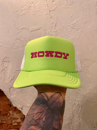 Howdy Trucker Hat- Green