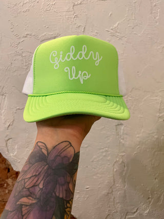 Giddy up Trucker Hat- green