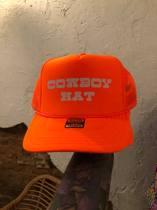Cowboy hat Trucker Hat-orange