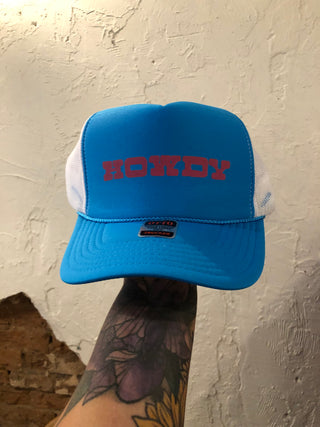 Howdy Trucker Hat-blue