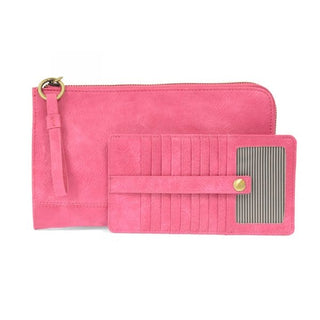 Karina Convertible Wristlet & Wallet- Pink