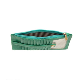 Kara Credit Card Wallet- Jungle Green