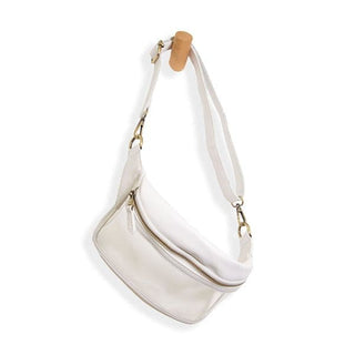 Clear Sylvie Sling Belt Bag- White