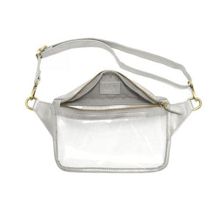 Clear Sylvie Sling Belt Bag- Silver
