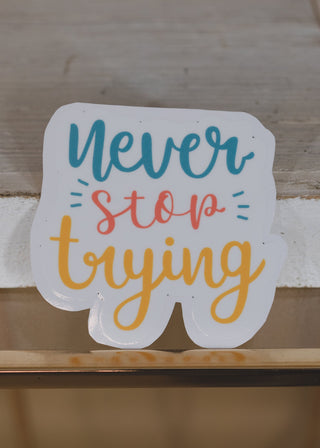 Never Stop Trying Sticker