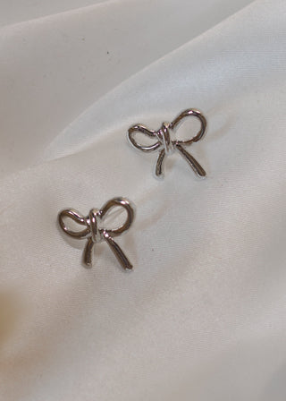 Bailey Bow Studs- Silver
