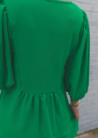 The Jackie Dress- Kelly Green