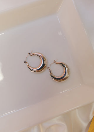 Rosie Hoop Earrings-Silver