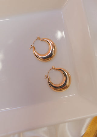 Rosie Hoop Earrings-Gold