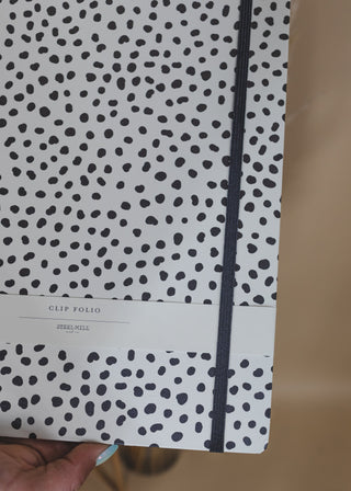 Clipboard Folio- Black + White