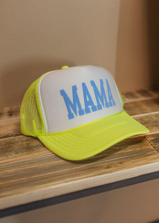 MAMA Trucker Hat- Lime