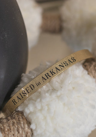 Arkansas Engraved Bracelet