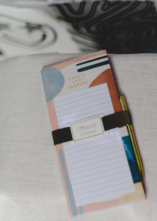 Magnetic List Pad with Pen- Teach & Inspire