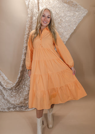 Peachy Midi Dress