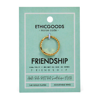 Morse Code Friendship Ring