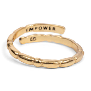 Morse Code Empower Ring