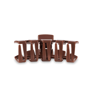 TELETIES- Classic Tiny Hair Clip- Nutmeg