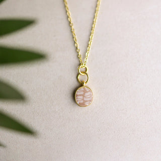 Petite Coin Necklace-Ivory Palm