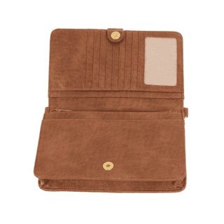 Billie Crossbody Wallet-Saddle