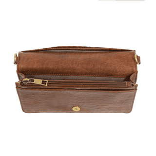 Billie Crossbody Wallet-Saddle