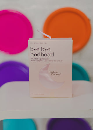 Bye Bye Bedhead Pillow Case- Pink