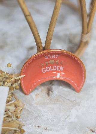 Stay Golden Jewelry Dish