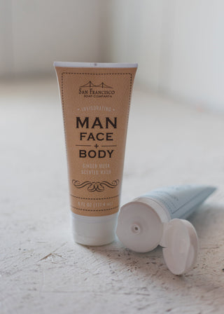 Man Face + Body Wash- Ginger Musk