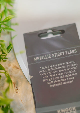 Now / Later Metallic Sticky Flags