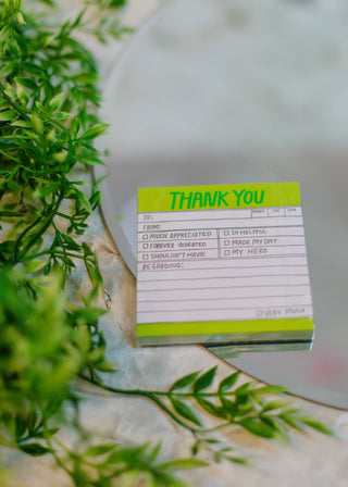Hand-Lettered Thank You Sticky Notes